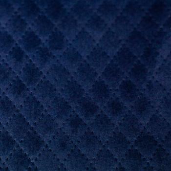 Wattierter Samt-Stepper Tokio, uni, blau